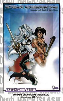 5finity Revenant Retribution War Sealed Sketch Card Pack Lady Death 