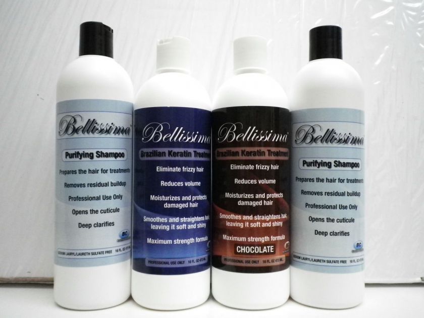 Bellissima Keratin 16 oz, Tratamiento Keratina & Purify  