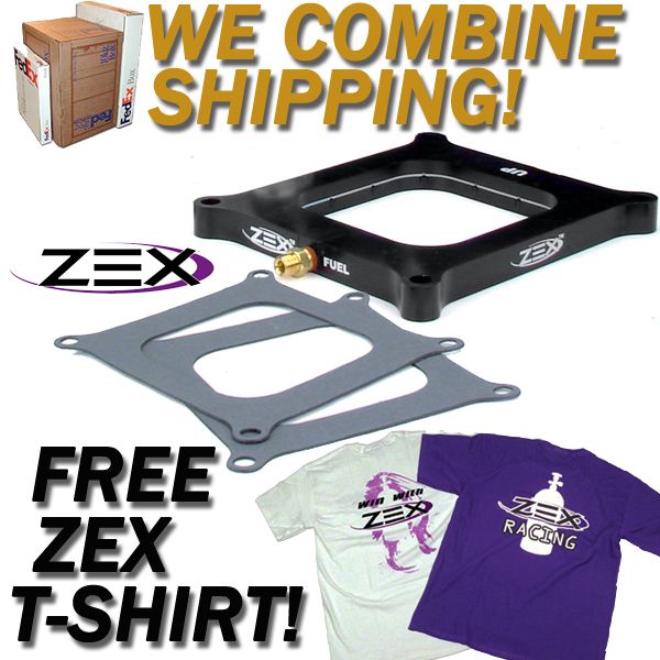 ZEX 4 BARREL 4150 BLACKOUT PERIMETER NITROUS NOS PLATE  