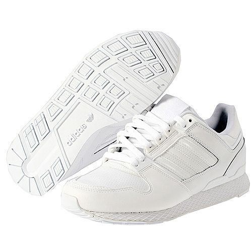 ADIDAS ZXZ ADV LEATHER MENS Size 9 White Running Shoes  