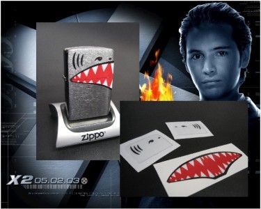 X2 XMEN PYRO ZIPPO LIGHTER DECAL MOVIE PROP STICKER  