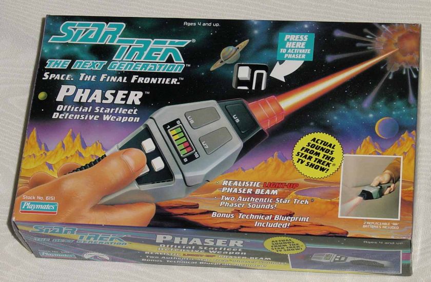 STAR TREK THE NEXT GENERATION PHASER TYPE 2 SEALED  