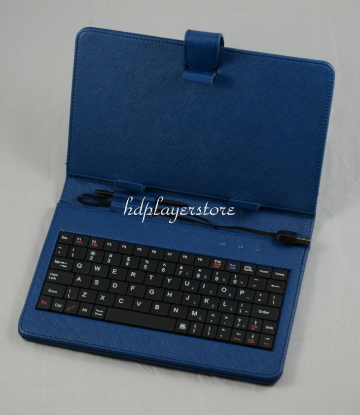 Blue Case Cover+keyboard for 7Epad Apad Android Tablet  