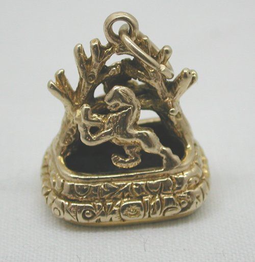 Magnificent Large Edwardian Solid 9ct Gold & Bloodstone Fob  