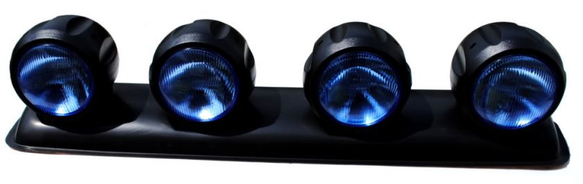 4x4 Jeep Truck Rooftop Driving Blue Fog Bar Lights Lamp  