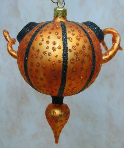 FRAGA Alien Pumpkin ORNAMENT Halloween RETIRED 5890  