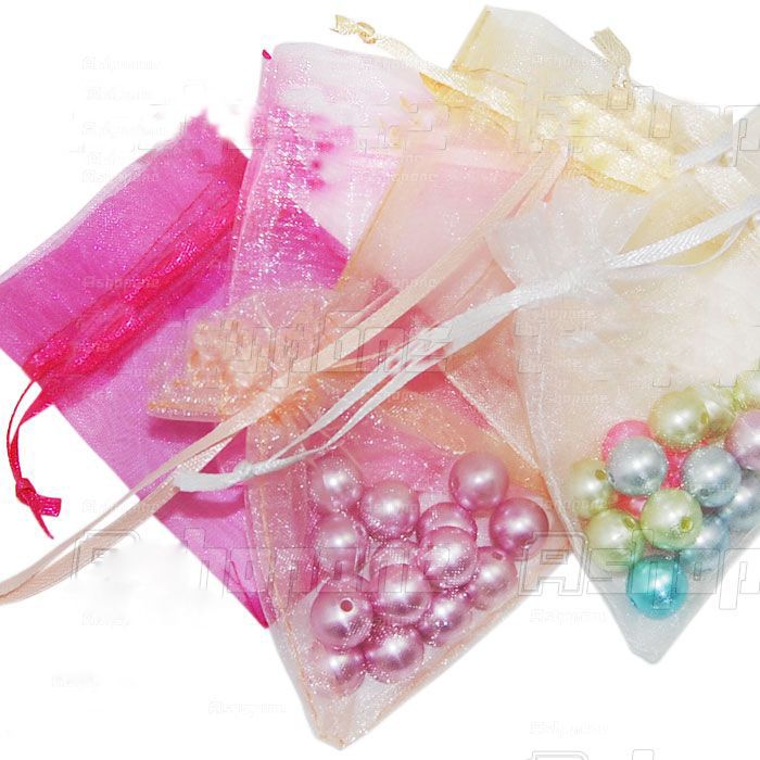 12/25/50/100 pcs Organza Jewelry Gift Pouch Bags 7x9cm 3X4 Inch 24 