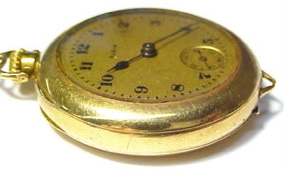   Antique Wristwatch w/ Retractable Brooch; 7 Jewels / 3/0s AS IS  