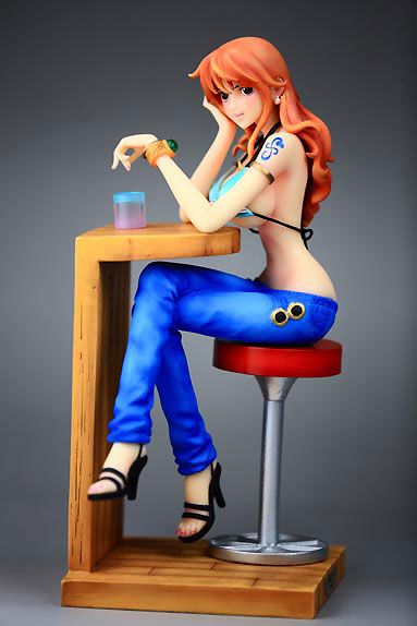 ONE PIECE Nami BAR SET SUPER RESIN model Action figure  