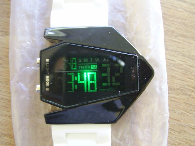 Custom Watch Dumb Nixon Flud White Black Fits All Sizes Adjustable 