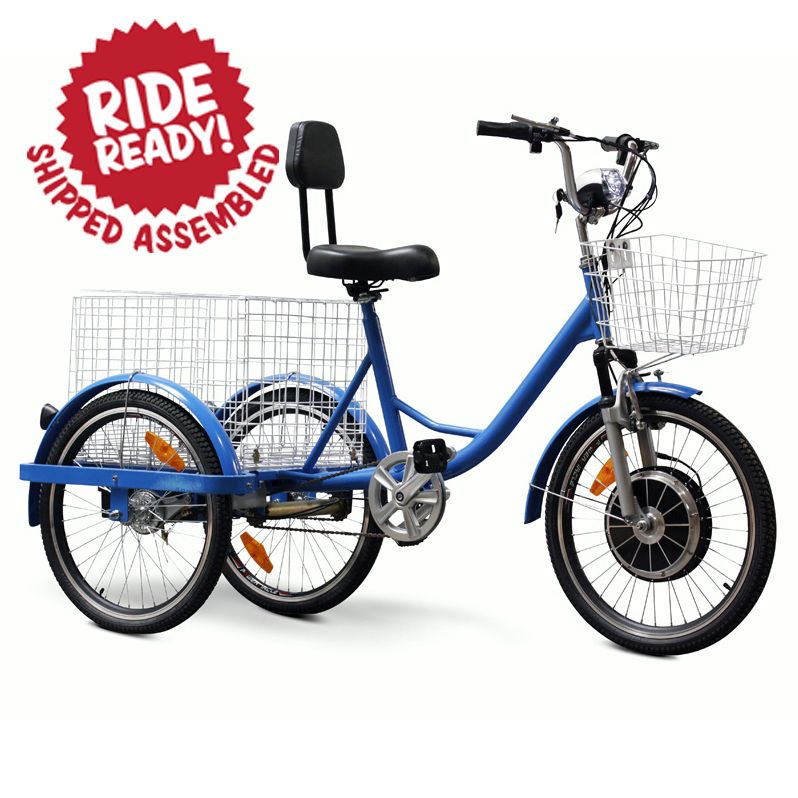 Wheels EW 88 Electric Tricycle 17mph   big storage basket   450 Watt 