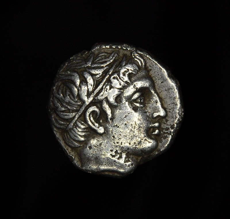 Greek Silver 1/5 Stater Coin Philip II Macedon  