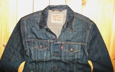 LEVIS $78 MENS DENIM TRUCKER JACKET ZAP  