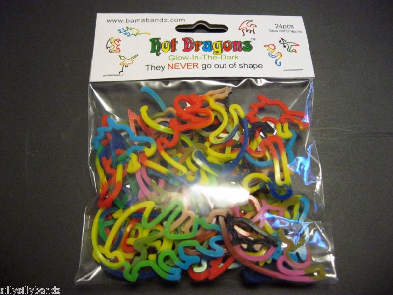 TIE DYE SILLY BANDZ DRAGON S RARE NEW TYE~ 24 PACK  