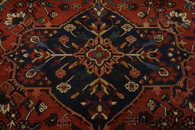 COLLECTIBLE OVERSIZED ANTIQUE 11X13 BAKHTIARI PERSIAN ORIENTAL AREA 