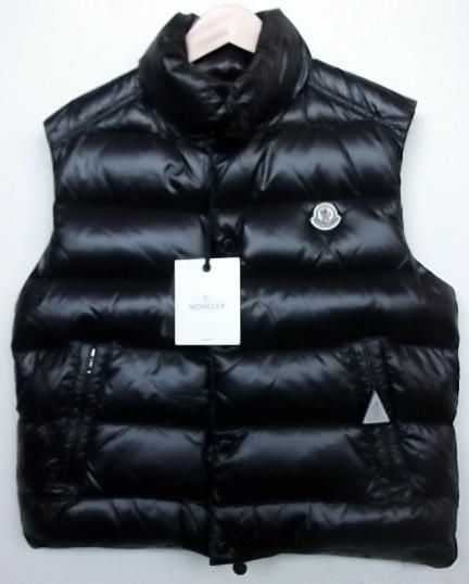 AUTHENTIC MONCLER TIB DOWN PUFFER VEST BLACK 999 MENS L 52 EU #4 NEW 