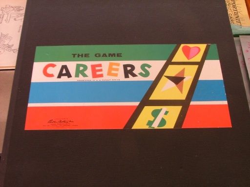 Vintage Careers Board Game by Parker Brothers 1955  