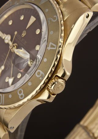 Rolex 18k Gold GMT Master #1675 circa 1969  