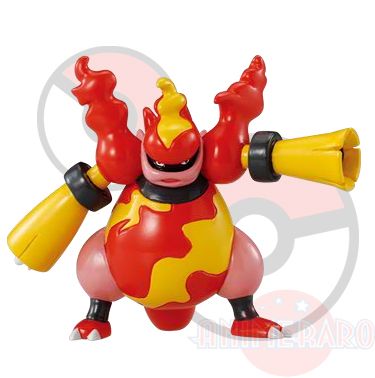 Pokemon Monster Collection M 142 MAGMORTAR Figure Toy Black White MC 