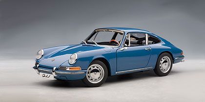 PORSCHE 911 1964 BLUE AutoArt Diecast Model NIB 77913  