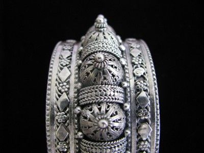 AUTHENTIC YEMENITE STERLING SILVER FILIGREE BRACELET  