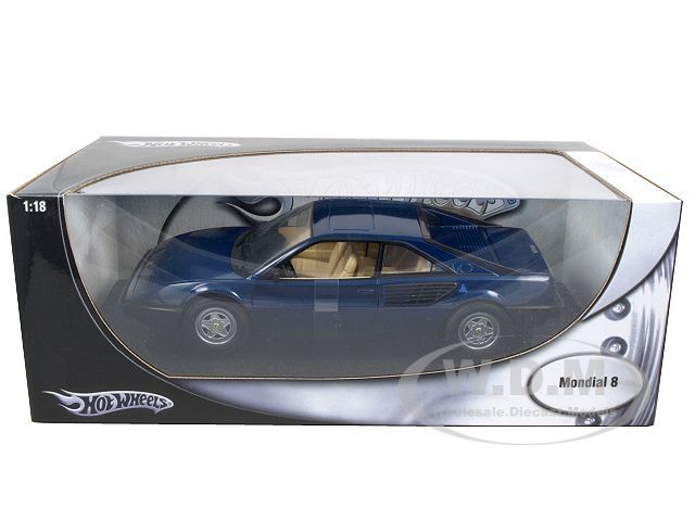 FERRARI MONDIAL 8 BLUE 118 DIECAST MODEL CAR  