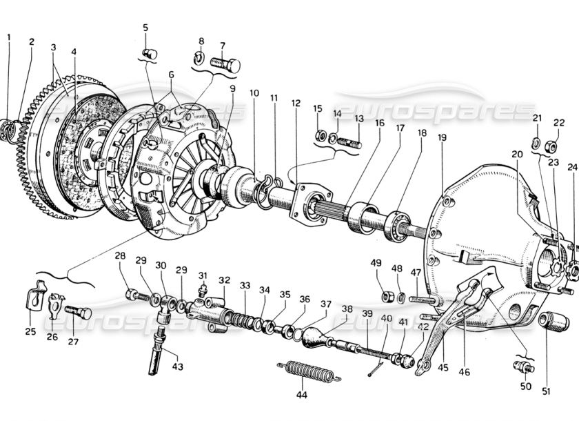 Ferrari 275,330 Clutch Slave Cylinder, # 500529  