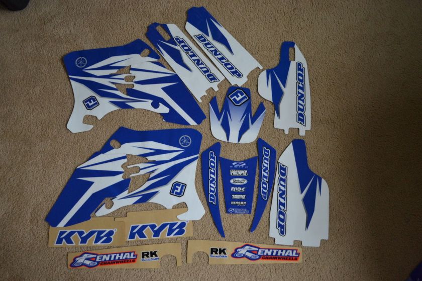   GRAPHICS & WHITE BACKGROUNDS YAMAHA WR250F WR450F 2005 2006  