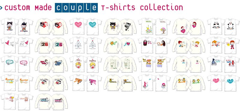 Custom Photo T Shirts for Couple (1set = 2 T shirts) Z1  