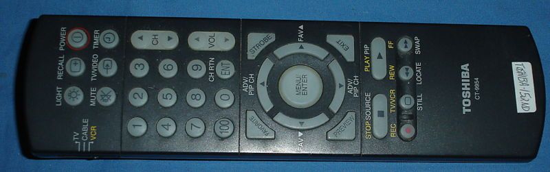 TOSHIBA 152 TV REMOTE CT 9954 23306269 32AF60 36AF60  