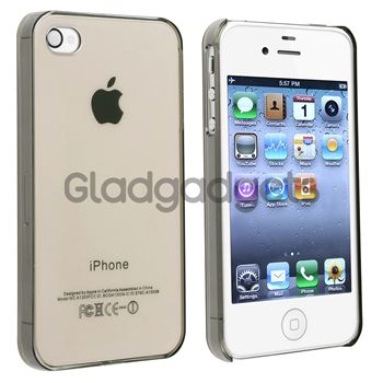 Clear Smoke Crystal Hard Case Cover+PRIVACY LCD FILTER Film for iPhone 