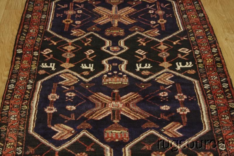 EXCELLENT TRIBAL RUNNER 4X10 NAHAVAND HAMEDAN PERSIAN ORIENTAL AREA 