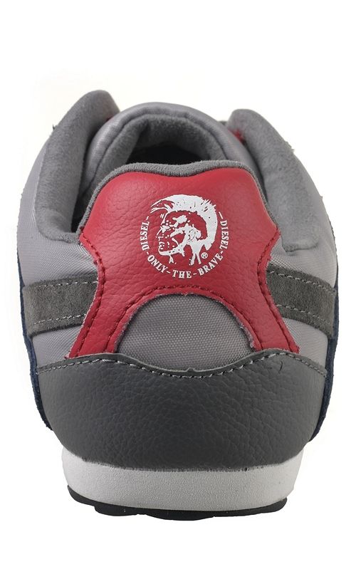 Diesel Mens Shoes Eagle Loop Paloma Grey Gargoyle Insignia Blue 