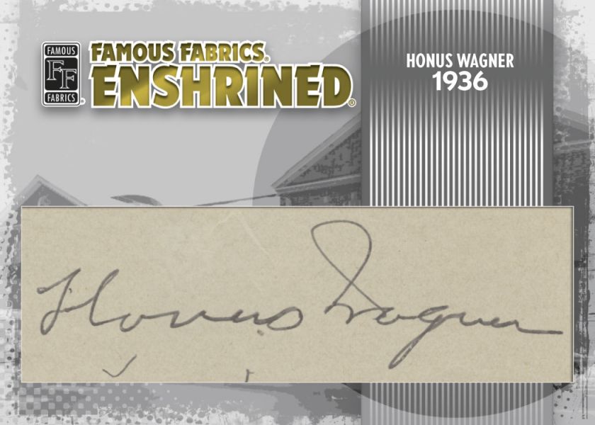 Enshrined   Honus Wagner Cut Signature