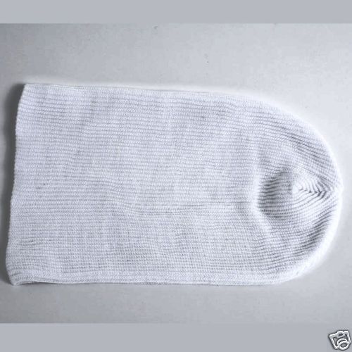 A1182 COTTON BEANIE WHITE KNIT MEN WOMEN SLOUCH HAT CAP  