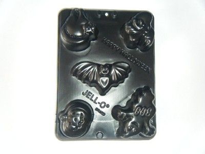   Jello Jigglers Jiggler Mold Bat Cat Ghost Witch Pumpkin Black  