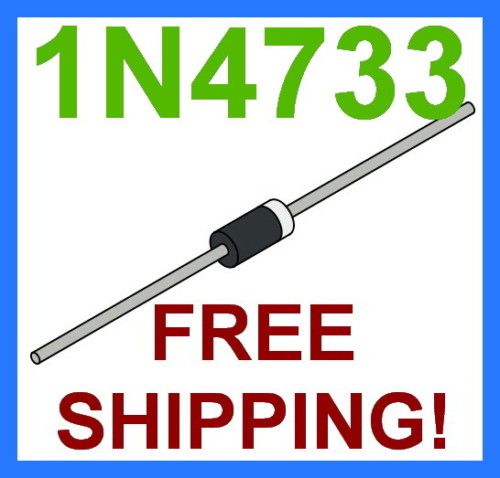 10 x 1N4733 1N4733A ZENER DIODE 1W 5.1V   FREE SHIP  