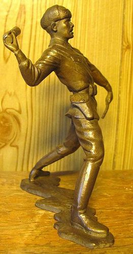 SOVIET RUSSIAN WW2 FOR STALIN OLD BRONZE STATUE h=16cm  