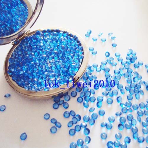 1000 4.5mm Blue Wedding Diamond Confetti Decoration  