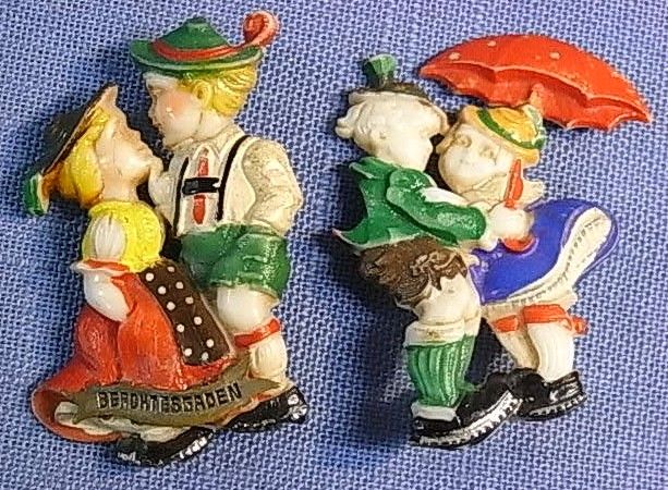   SET OF ORIGINAL DIRNDL LEDERHOSEN OKTOBERFEST HAT PIN VINTAGE  