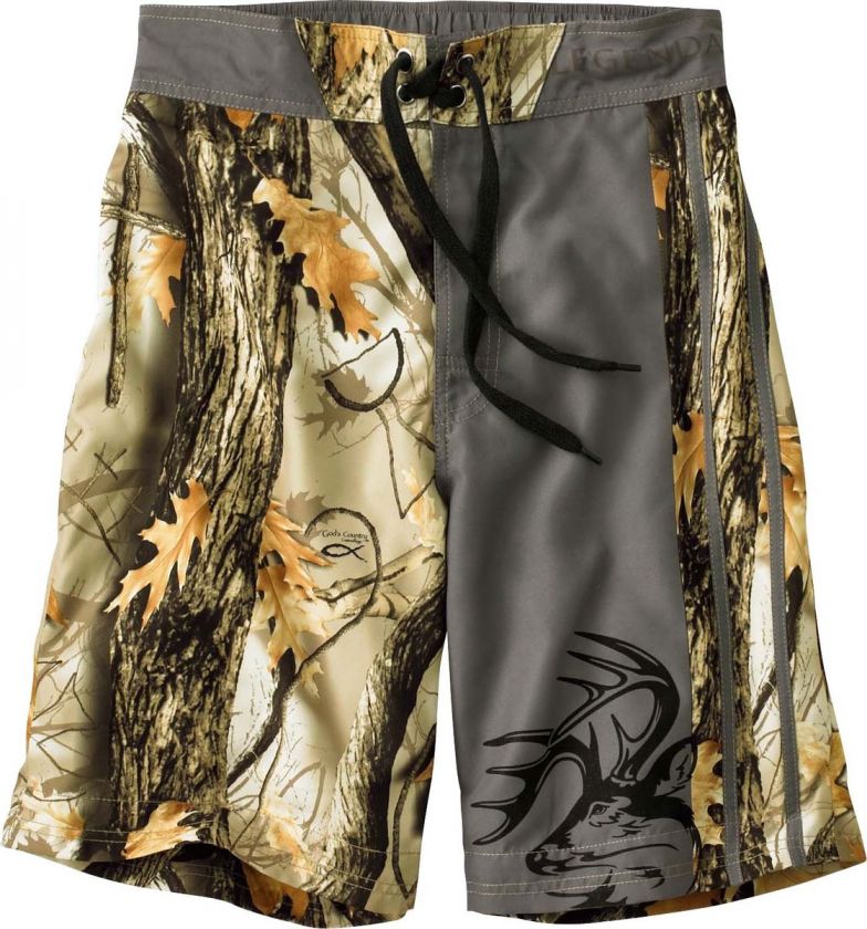 Legendary Whitetails Lakeside Swim Shorts   Camo trunks swimwear 