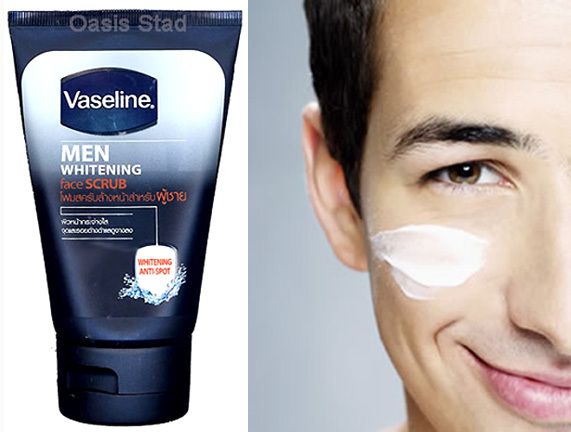 VASELINE MEN   WHITENING ANTI SPOT FACE SCRUB (100 g.)  