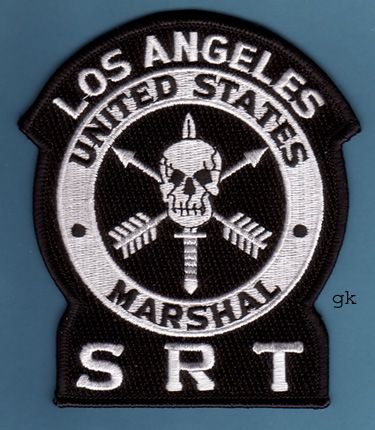 LOS ANGELES CALIFORNIA MARSHAL SRT PATCH ( Sew on).