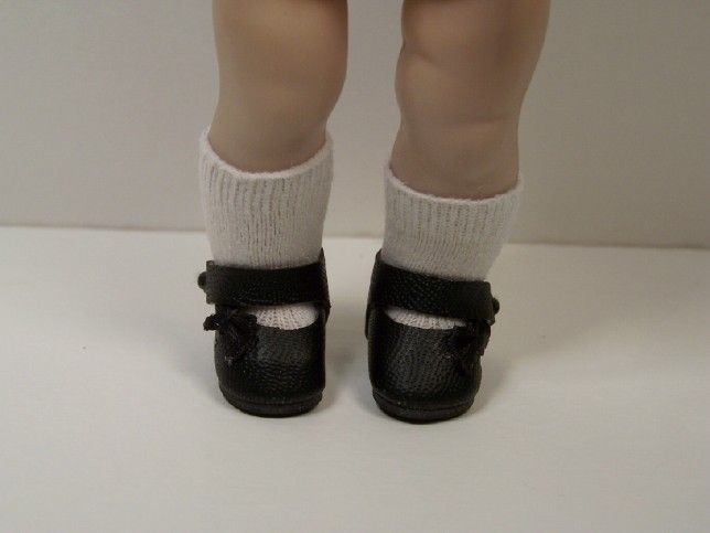 BLACK Sidebow Doll Shoes For 8 Vogue Vintage GINNY♥  