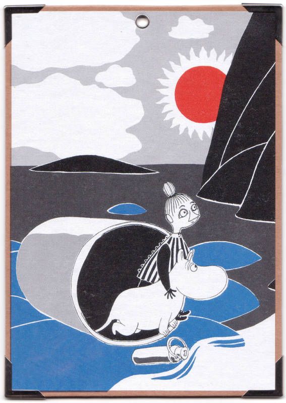 Retro Moomin Big Carton Postcard New Karto Finland  