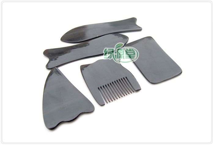 GuaSha Set 5 Board Scraping Scrapping OX Horn Tool  