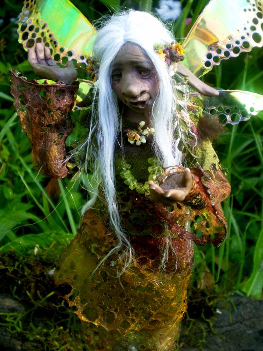 Native Aboriginal Crone Fairy  Celia Anne Harris  OOAK  