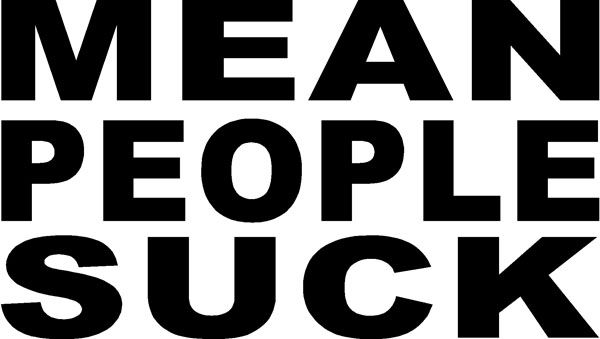 MEAN PEOPLE SUCK Sticker Funny Decal Window Vinyl Logo  