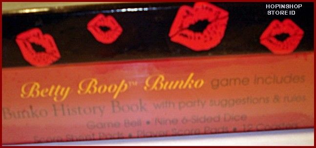 Includes Bunko history game book with party suggestions and rules 