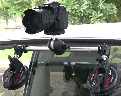 2bh Car boat Window Suction Cup Mount Tripod Holder for dslr camera 